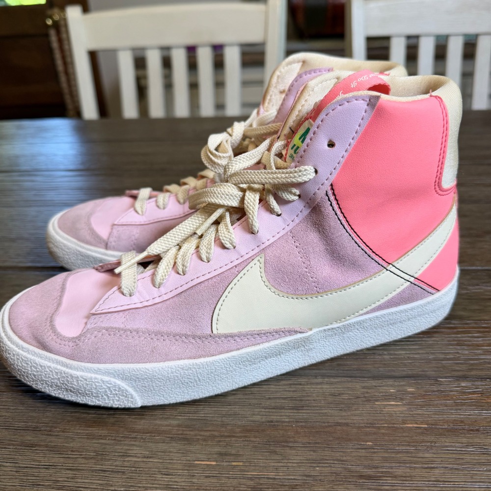 Nike Blazer‎ Mid 77 SE Dance Sneakers Pink Foam Coconut Milk Womens 8.5 / 7Y